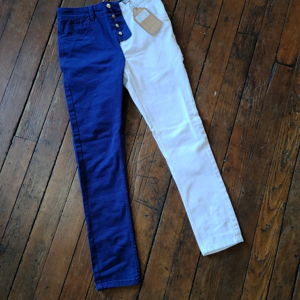 1/2 Pants Blue & White Edition